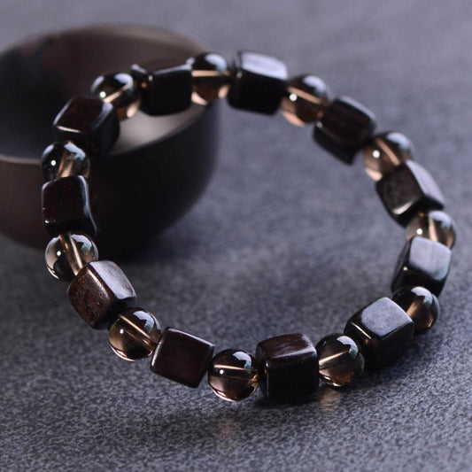 Men's Natural Tibetan Black Sandalwood Energy Bracelet