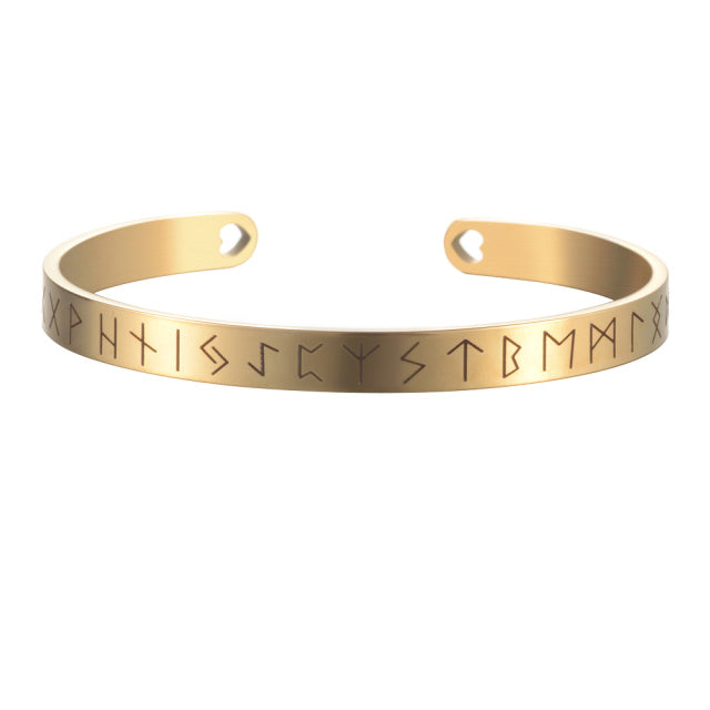 Adjustable Nordic Viking Rune Bracelet Bangle